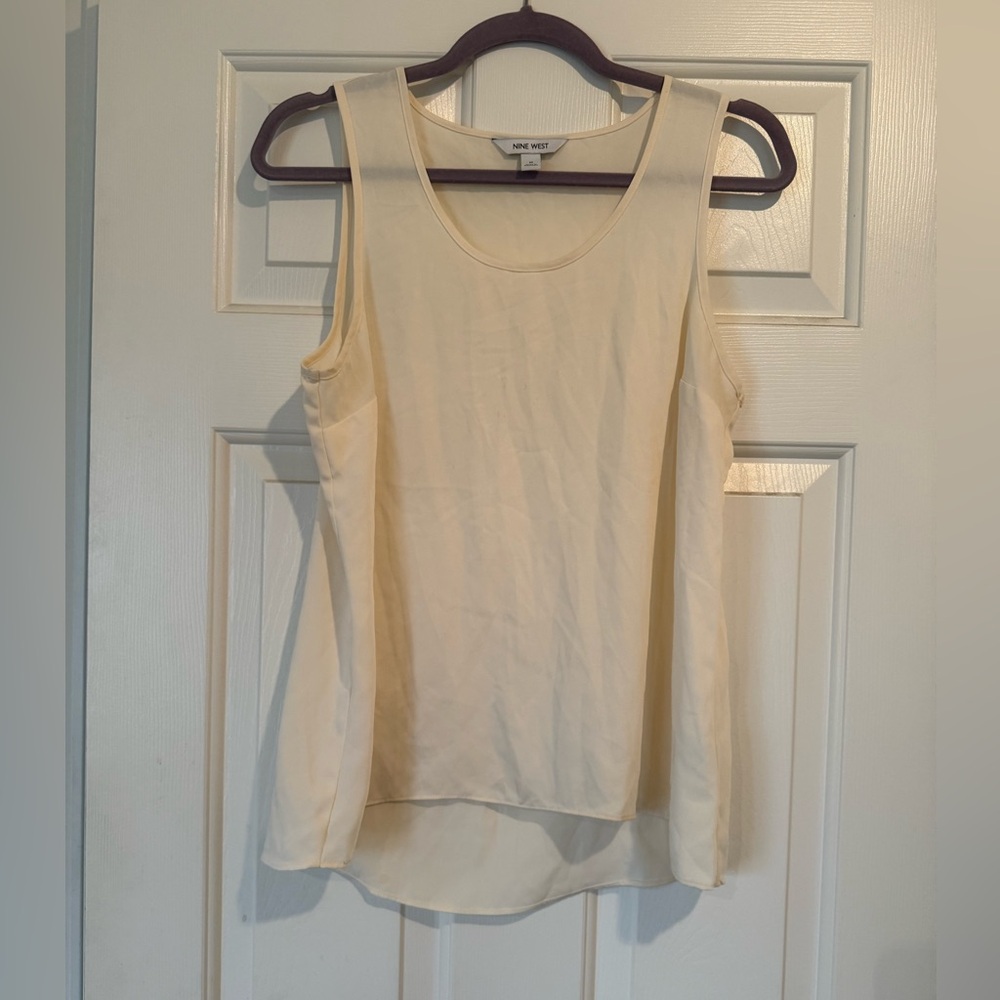 Nine West Light Cream Tank Top